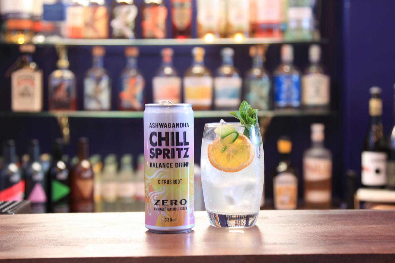 Chill Spritz - Fizzy drink with Ashwagandha - Citrus Root, 330 ml