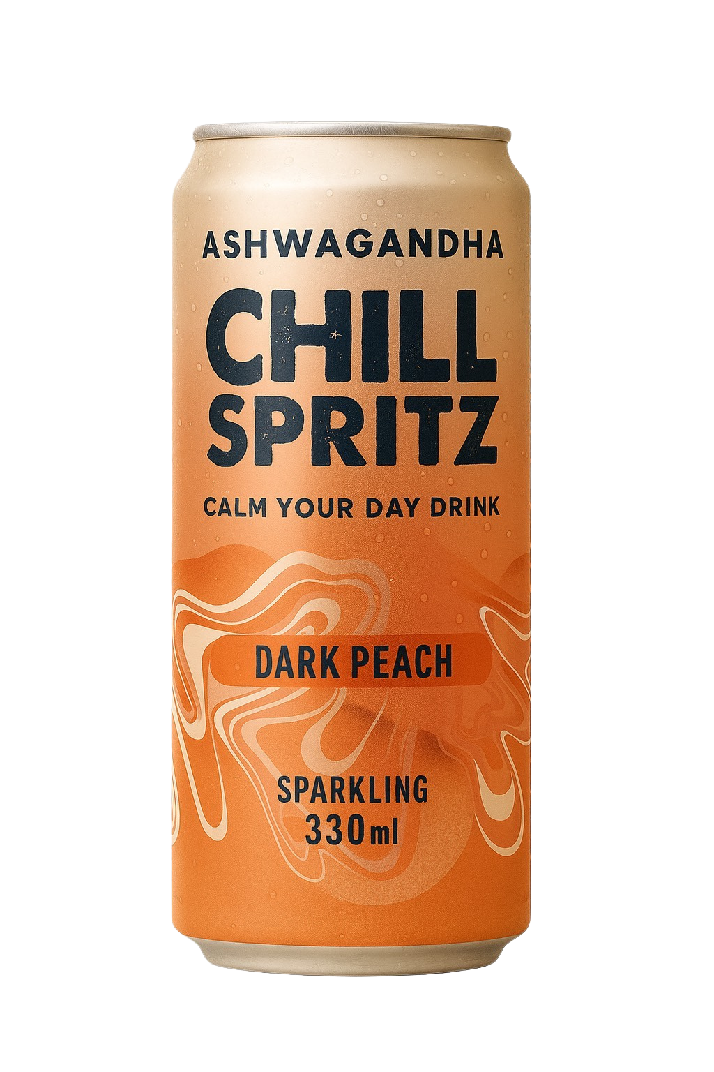 Chill Spritz Dark Peach - Fizzy drink can, 330 ml