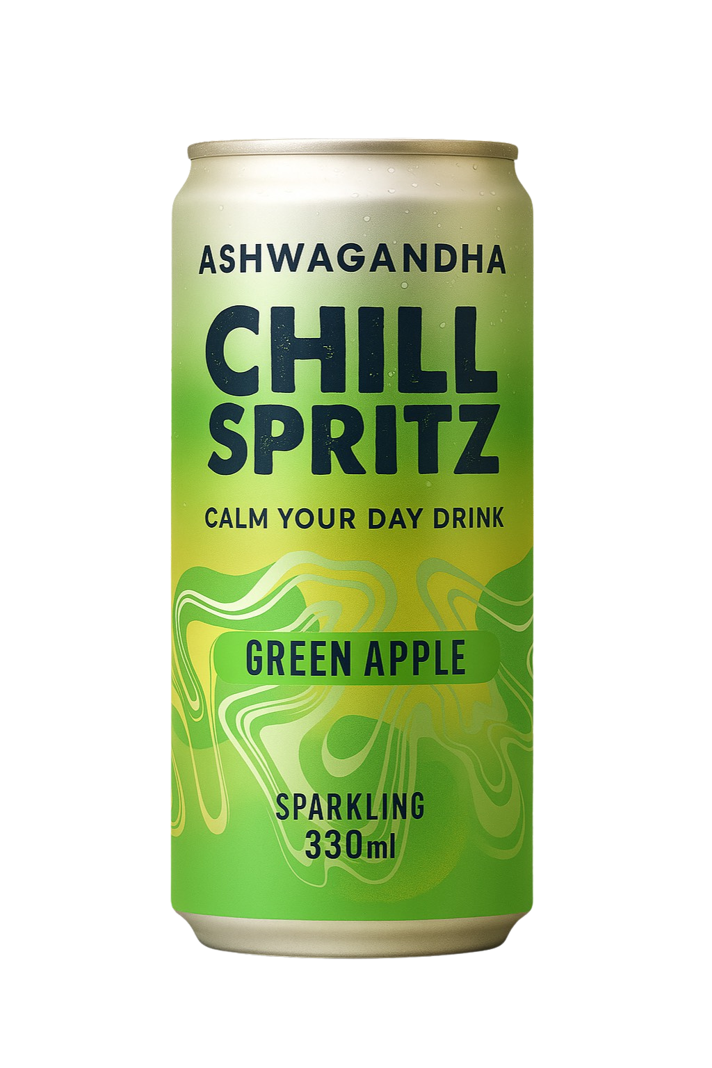 Chill Spritz Green Apple - Fizzy drink can, 330 ml