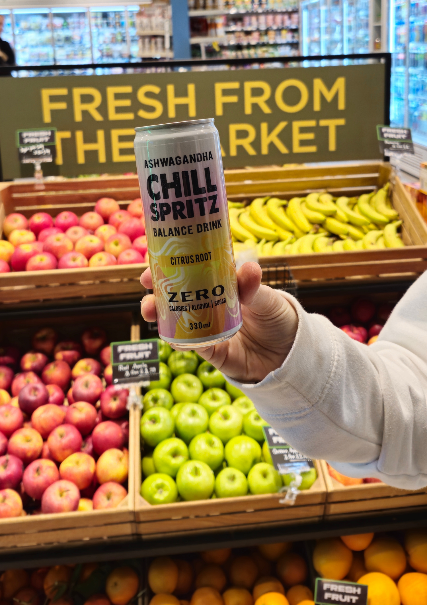 Chill Spritz - Fizzy drink with Ashwagandha - Citrus Root, 330 ml