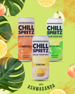 Chill Spritz Ashwagandha Fizzy Drink 330ml Mixed Flavour