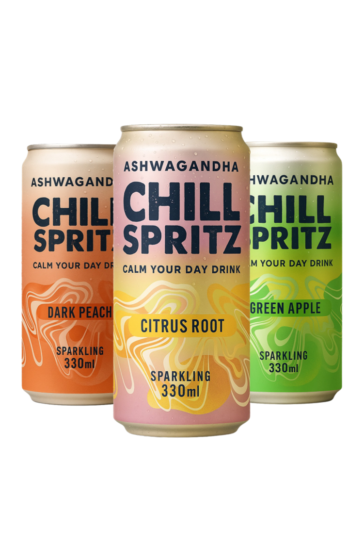 Chill Spritz Ashwagandha Fizzy Drink 330ml Mixed Flavour