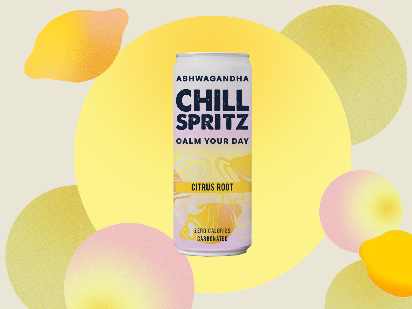 Chill Spritz Citrus Root - Fizzy drink can, 330 ml