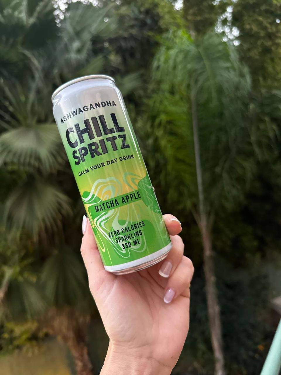 Chill Spritz - Fizzy drink with Ashwagandha - Green Apple, 330 ml